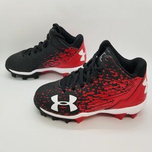 Under Armour Kids Leadoff Mid Rm Jr Baseball Shoes
